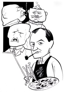 George Grosz - Karikatur von John Minnion