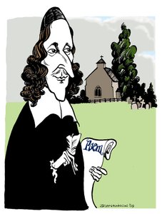 George Herbert - Walisischer Dichter, Redner, anglikanischer Priester von John Minnion