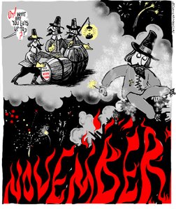 Guy Fawkes Tag, 5. November von John Minnion