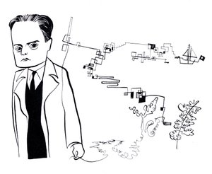 Paul Klee - Karikatur von John Minnion