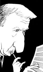 Richard Rodney Bennett - Karikatur von John Minnion von John Minnion