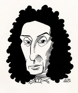 TORELLI, Giuseppe, Karikatur von John Minnion