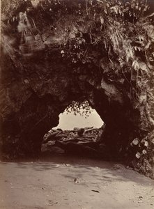 Tropische Landschaft, Naturbogen, Cupica-Bucht, 1871 von John Moran