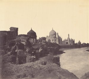 Taj Mahal von Osten, um 1858-1862