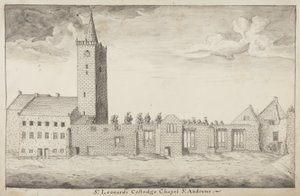 St Andrews Delineated - St Leonards College Chapel St Andrews von John Oliphant