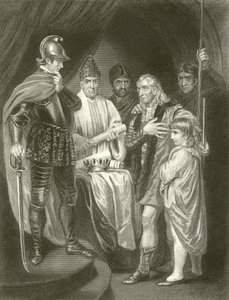 Balliol übergibt seine Krone an Edward I. von John Opie