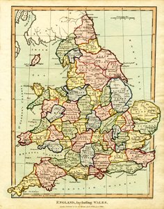 Karte von England und Wales