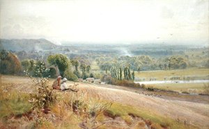 Blick von Hedsor Hill auf die Themse, nahe Cookham