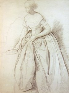 Skizze für eine Brautjungfer für die Hochzeit von Königin Victoria von John Phillip