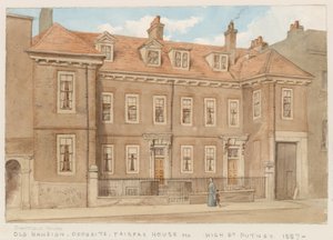 Chatfield House, gegenüber von Fairfax House, High Street, Putney, 1887