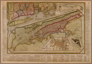 Die Stadt New York, wie sie von den Kommissaren angelegt wurde, mit dem umliegenden Land von John Randel