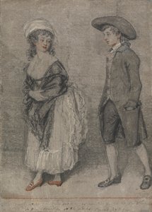 Er folgt ihr sofort, wie ein Ochse zur Schlachtung geht (Sprüche, Kapitel VII, Vers 22) von John Raphael Smith