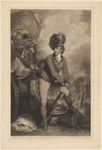 Oberstleutnant Sir Banastre Tarleton, veröffentlicht 1782 von John Raphael Smith