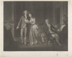 Porträt von Louise, Prinzessin von Oranien-Nassau, Willem I Frederik, König der Niederlande, und Frederik, Prinz von Oranien-Nassau