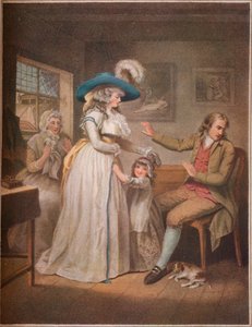 Der tugendhafte Elternteil. Laetitia bemüht sich vergeblich, ihre Eltern zu versöhnen, 1789 von John Raphael Smith