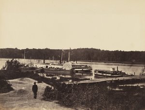 Medizinisches Versorgungsboot Plauter, am Appomattox, Januar 1865 von John Reekie
