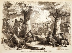 Schlacht von Oriskany, Staat New York, veröffentlicht 1867 von John Reuben Chapin