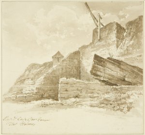 Slip und Capstan House, Flat Holm von John Reverend Eden