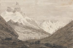 Zwischen Chamonix und Martigny von John Robert Cozens