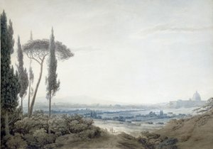 Rom von der Villa Mellini von John Robert Cozens