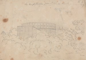 Das Amphitheater von S. Pietro in Vinculo aus gesehen von John Robert Cozens