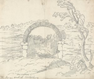 Der römische Bogen in Canterbury von John Robert Cozens