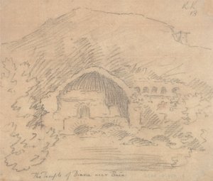 Der Tempel der Diana in der Nähe von Baia von John Robert Cozens