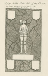 Stein - Messingfigur [Sir James Lee]: Feder- und Tuschzeichnung, nd [19. Jh.] von John Robert Fernyhough