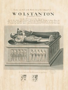 Wolstanton Kirche - Grab von Sir William Sneide und Dame Anne von John Robert Fernyhough