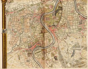 Karte von Hounslow, Twickenham und Richmond von John Rocque