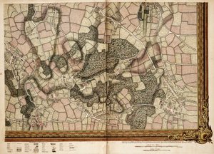 Karte von Mottingham, Bromley und Chislehurst von John Rocque