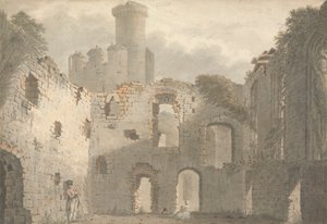 Conway Castle, ein Blick auf das Innere von John Roe of Warwick
