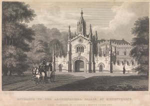 Eingang zum erzbischöflichen Palast in Bishopthorpe (veröffentlicht von I. T. Hinton); Seite 34 (Band Eins)