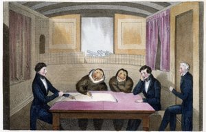 Die Eskimos Ikmalik und Alelagliu - Zeichnung von Captain Ross von John Ross