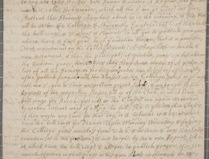 Ein Brief von John Row, einem Studenten in St. Andrews, an seinen Onkel, 1691 von John Row