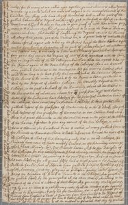 Ein Brief von John Row, einem Studenten in St. Andrews, an seinen Onkel, 1691