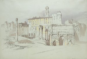 Ein Fenster des Palazzo Tolomei, Siena, 25. - 27. Juni 1870 von John Ruskin