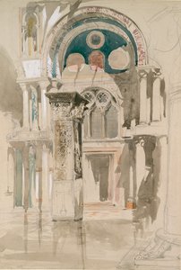Teil der Markuskirche, Venedig: Skizze nach dem Regen, 27. Mai 1846 von John Ruskin
