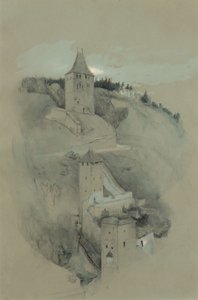 Die Türme von Freiburg, Schweiz von John Ruskin