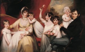 John Lee und seine Familie, um 1800 von John Russell