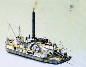 Die Bertha, ein Bagger von 1844