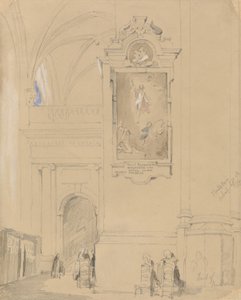 Das Grab von Hendrick van Balen (1575-1632), Antwerpen, 7. September 1832 von John Scarlett Davis