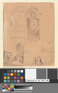 Das Grab von Van Balen, Antwerpen, 7. September 1832 von John Scarlett Davis