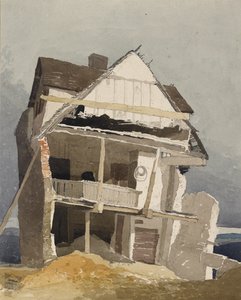 Ein zerstörtes Haus, ca. 1800-1840