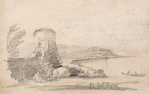 Brücke und Turm, nach Richard Wilson von John Sell Cotman