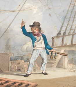 Karikatur eines Matrosen (eines von drei) von John Sell Cotman