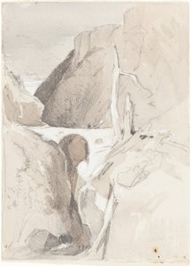 Schlucht mit Baumstümpfen von John Sell Cotman
