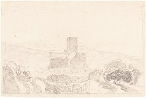 Landschaft mit Kirche von John Sell Cotman