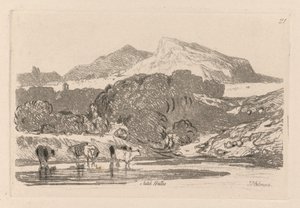 Liber Studiorum: Tafel 21, Blick in North Wales von John Sell Cotman