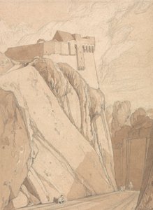 Teil der alten Befestigungen in Saint Lo, Normandie von John Sell Cotman